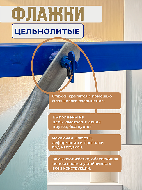Вышка-тура ВСП Пром 0.7х1.6, 2.8 м фото 8