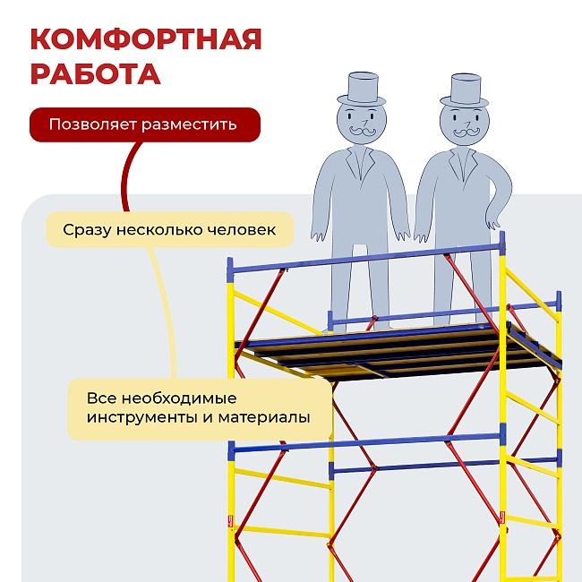 Вышка-тура Промышленник ВСЭ 1.2х2.0, 7.2 м ver. 2.0 фото 7