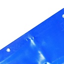 Тент ПВХ Промышленник 550 г/м2, 8х12 м с люверсами ч/з 0,5 м, синий фото 2